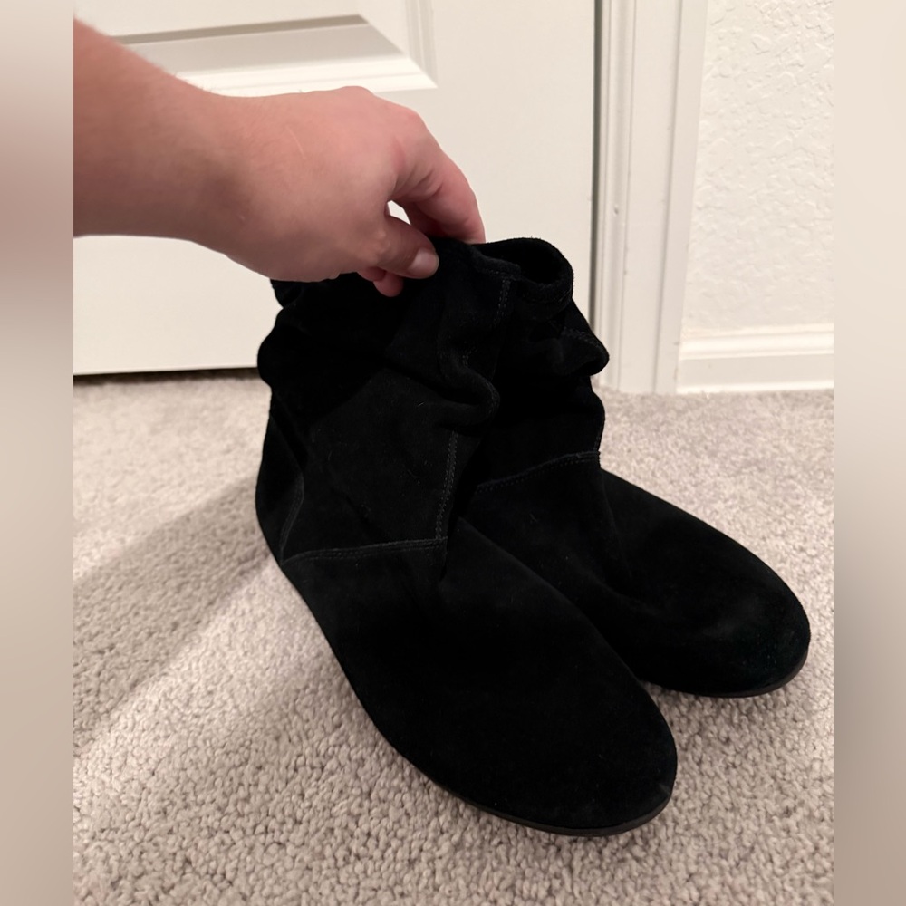 Black Suede Ankle Boots